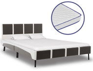 Bed with memory foam mattress artificial leather 140x200 cm - Bed