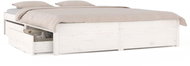 Rám postele se zásuvkami bílý 150 × 200 cm King Size, 3103519 - Rám postele
