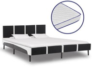 Bed with memory foam mattress faux leather 160x200 cm - Bed