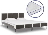 Bed with memory foam mattress faux leather 160x200 cm - Bed