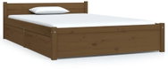 Rám postele se zásuvkami medově hnědý 120 × 190 cm Small Double, 3103542 - Rám postele