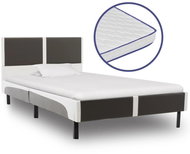 Bed with memory foam mattress artificial leather 90x200 cm - Bed