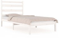 Rám postele bílý masivní borovice 90 × 200 cm, 3103634 - Postel