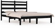 Rám postele čierny masívna borovica 120 × 200 cm, 3103647 - Rám postele