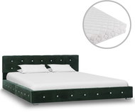 Bed with green velvet mattress 140x200 cm - Bed