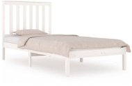 Rám postele bílý masivní borovice 90 × 200 cm, 3103829 - Rám postele
