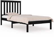 Rám postele čierny masívna borovica 90 × 200 cm, 3103832 - Rám postele