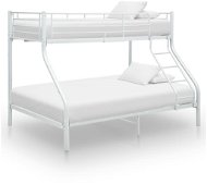Bunk bed frame white metal 140x200 / 90x200 cm - Bed