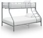 Bunk bed frame gray metal 140x200 / 90x200 cm - Bed