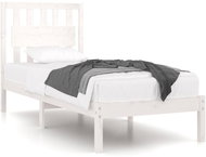 Rám postele bílý masivní borovice 90 × 200 cm, 3103919 - Postel