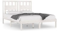 Rám postele bílý masivní borovice 120 × 200 cm, 3103929 - Rám postele