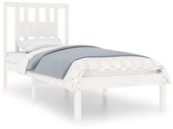 Rám postele bílý masivní borovice 90 × 200 cm, 3104049 - Postel