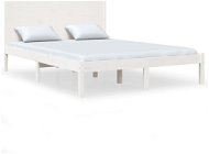 Rám postele bílý masivní borovice 120 × 200 cm, 3104149 - Rám postele