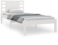 Rám postele bílý masivní borovice 90 × 200 cm, 3104204 - Postel