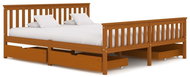 Bed frame 4 drawers honey brown solid pine 180x200 cm - Bed Frame