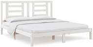 Rám postele bílý masivní dřevo 180 × 200 cm Super King, 3104364 - Rám postele