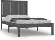 Rám postele šedý masivní borovice 90 × 200 cm, 3104400 - Postel