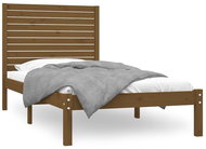 Rám postele medově hnědý masivní dřevo 90 × 200 cm, 3104596 - Postel