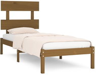 Rám postele medově hnědý masivní dřevo 90 × 200 cm, 3104661 - Postel