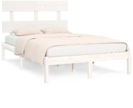 Rám postele bílý masivní dřevo 120 × 200 cm, 3104669 - Rám postele
