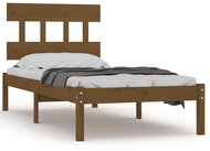 Rám postele medově hnědý masivní dřevo 90 × 200 cm, 3104726 - Postel