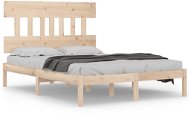 Rám postele masivní dřevo 160 × 200 cm, 3104748 - Rám postele