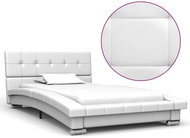 Bed frame white faux leather 200x90 cm - Bed Frame