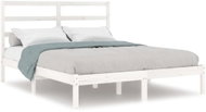 Rám postele bílý masivní dřevo 135 × 190 cm Double, 3104909 - Rám postele