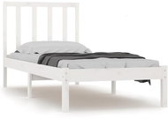 Rám postele bílý masivní borovice 90 × 200 cm, 3105057 - Postel