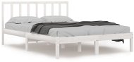 Rám postele bílý masivní borovice 160 × 200 cm, 3105082 - Rám postele