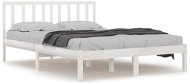 Rám postele bílý masivní borovice 180 × 200 cm Super King, 3105087 - Rám postele