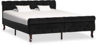 Bed frame black velvet 140x200 cm - Bed