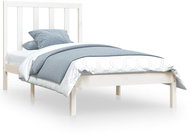 Rám postele bílý masivní borovice 90 × 200 cm, 3105146 - Postel
