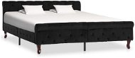 Bed frame black velvet 160x200 cm - Bed Frame
