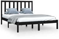 Rám postele černý masivní borovice 120 × 200 cm, 3105159 - Rám postele