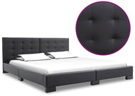 Bed frame black faux leather 120x200 cm - Bed Frame