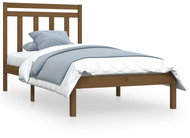 Rám postele medově hnědý masivní dřevo 90 × 200 cm, 3105238 - Postel