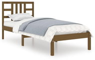 Rám postele medově hnědý masivní dřevo 90 × 200 cm, 3105393 - Postel