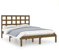 Rám postele medově hnědý masivní dřevo 120 × 200 cm, 3105468 - Postel