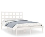 Rám postele bílý masivní dřevo 180 × 200 cm Super King, 3105486 - Rám postele