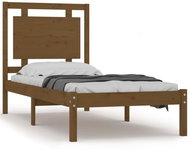 Rám postele medově hnědý masivní dřevo 90 × 200 cm, 3105523 - Postel