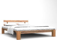 Bed frame solid oak wood 160x200 cm - Bed Frame