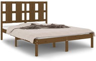 Rám postele medově hnědý masivní borovice 120 × 200 cm, 3105598 - Postel