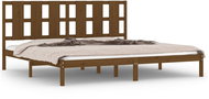 Rám postele medově hnědý masivní dřevo 180×200 cm Super King, 3105618 - Postel