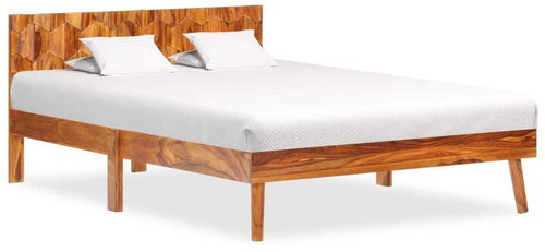 Bed frame solid sheesham wood 120x200 cm - Bed Frame - Main image