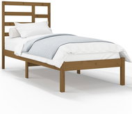 Rám postele medově hnědý masivní dřevo 90 × 200 cm, 3105783 - Postel