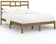 Rám postele medovo hnedý masívne drevo 120 × 200 cm, 3105793 - Rám postele