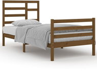 Rám postele medově hnědý masivní dřevo 90 × 200 cm, 3105848 - Postel