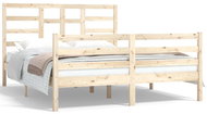 Rám postele masivní dřevo 150 × 200 cm King Size, 3105865 - Rám postele