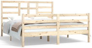 Rám postele masivní dřevo 160 × 200 cm, 3105870 - Postel